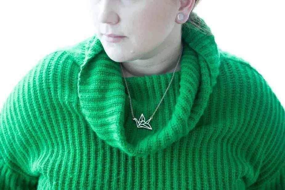 Origami Crane Necklace - linhnguyen9