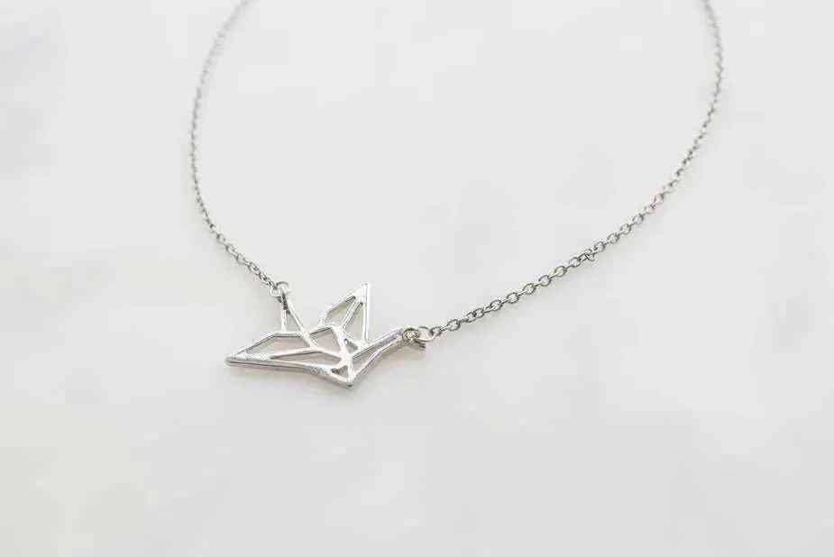 Origami Crane Necklace - linhnguyen9