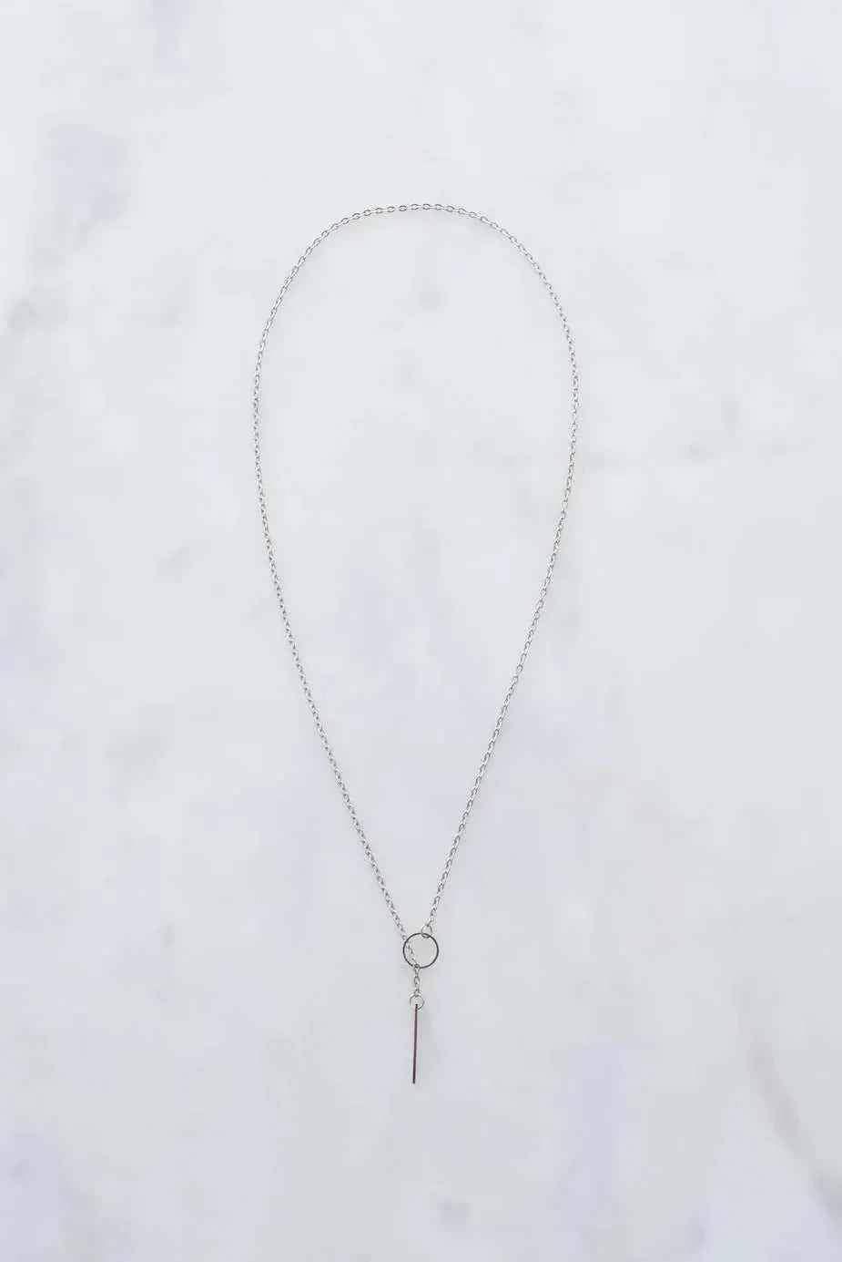 Silver Threader Necklace - linhnguyen9