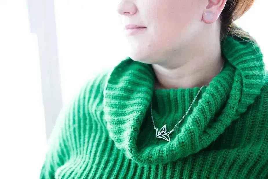 Origami Crane Necklace - linhnguyen9